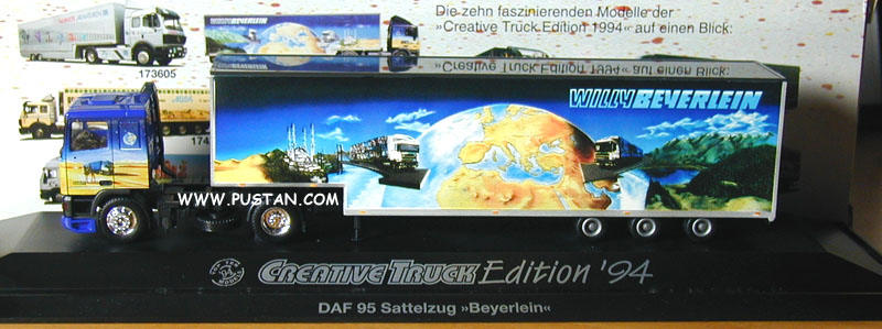 Willy Beyerlein WB HO-MM 3263 380 ATi T.I.R. TOP TEN MODELS '94 Creative Truck Edition DAF 95 Beyerlein Beyerlein