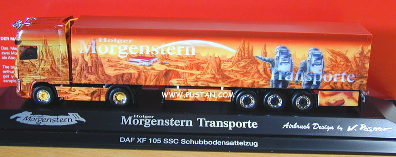Holger Morgenstern II Transporte Hassfurt Schüttguttransporte Idee und Ausführung: Werbe Design Rosner www.airbrusher.de herpa Schubbodensattelzug Airbrush Design by W. Rosner Morgenstern