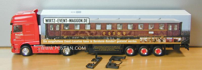 wirtz-event-waggon.de Die ausgefallene Event-Location kann in Bornheim-Roisdorf gemietet werden Speisewagen DSG Tausende von Kilometern ist der Historische Wirtz Event Waggon über das mitteleuropäische Schienennetz gereist. Nun hat er sein letztes Ziel erreicht: Als ausgefallene Event-Location kann er in Bornheim-Roisdorf gemietet werden. Hier treffen Nostalgie und Eleganz zusammen. Steigen Sie ein zu einer Zeitreise zurück in die 40-er und 50-er Jahre. Franz Wirtz GmbH 69 Spedition Bornheim XF Euro6 510 HCC Wirtz