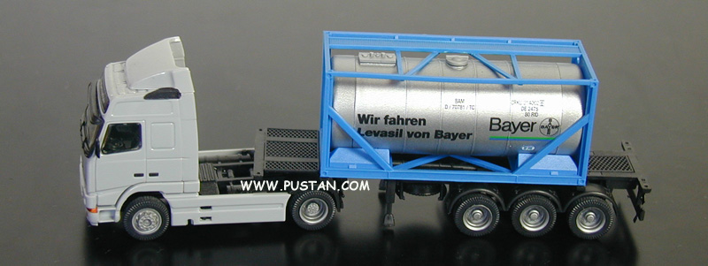 FH16 BAYER BAM D / 70781 / TC CRKU 214002 6 DE 2475 80 RID MAX GROSS 34000 kg 74956 lbs TARE 4350 kg 9590 lbs Wir fahren Levasil von Bayer Leverkusen Bayer