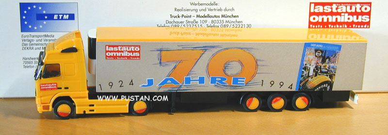 Lastauto Omnibus 70 Jahre Edition 1924 1994 Tests Technik Trends Das Nutzfahrzeug Magazin ETM Verlag Stuttgart Lastauto Omnibus