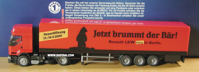 Renault Premium Neueröffnung 13. 14.5.2000 Jetzt brummt der Bär! LKW neu in Berlin Renault