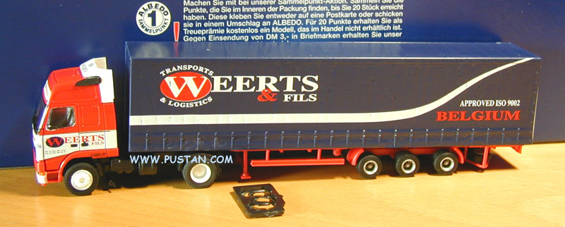 WEERTS & FILS Transports & Logistics Approved ISO 9002 BELGIUM V.5.0895.397 558/323 Weerts