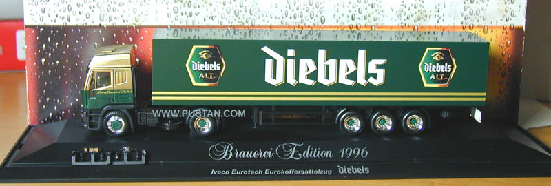Privatbrauerei Diebels Alt Brauerei-Edition 1996 Iveco Eurotech Eurokoffersattelzug PC Diebels