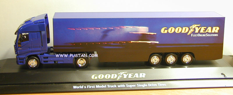 GOOD YEAR Fleet Online Solutions / World's First Model Truck with Super Single Drive Tires / Stralis 430 PC GOODYEAR
