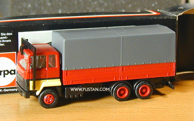 Herpa 803291 Berliet Renault Pritsche/Plane 3a rot gelb 803291