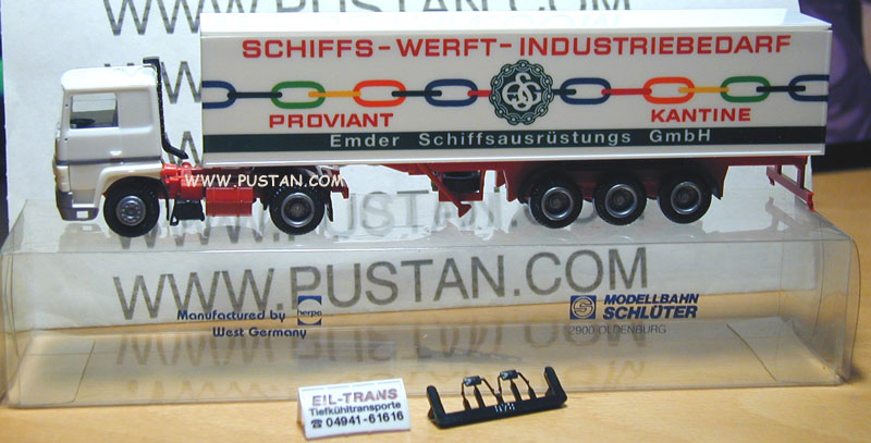 Emder Schiffsausrüstungs GmbH Schiffs-Werft-Industriebedarf / EIL-TRANS Tiefkühltransporte / Schlüter Werbemodell EIL-TRANS