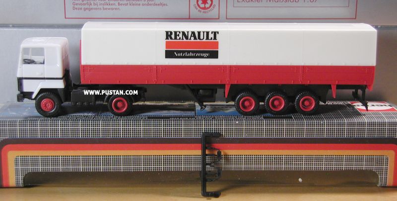 Herpa 802331 Renault GR 350 Pritscheplanensattelzug 2a/3a Werbemodell R310 Renault